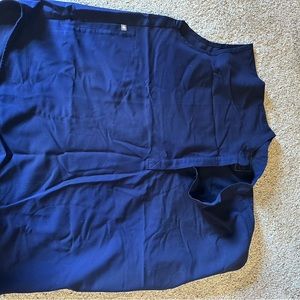 Figs Rafaela Scrub Top, Navy Blue